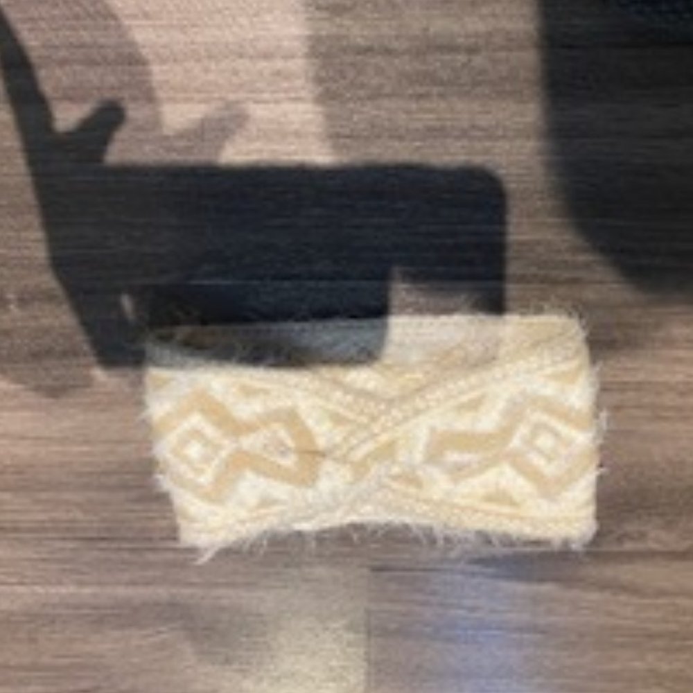 Cream Coloured Winter Headband.